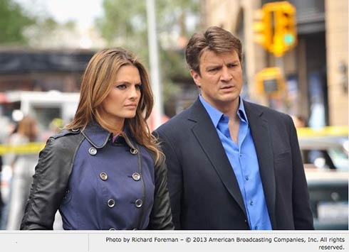 Stana Katic and Nathan Fillian in Castle