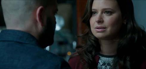 Guillermo Díaz as Huck and Katie Lowes as Quinn