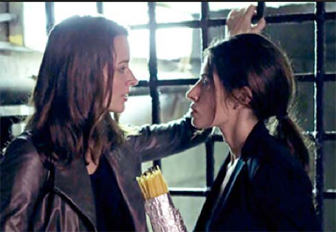 Amy Acker and Sarah Shahi in Person of Interest