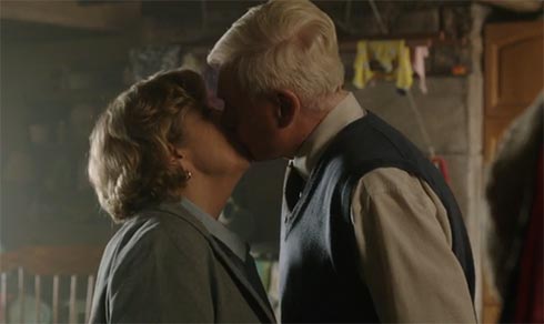 Celia and Alan kiss