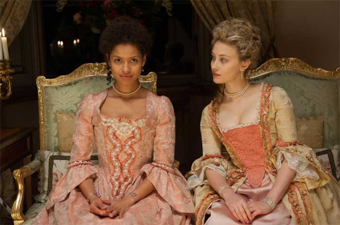 Gugu Mbatha-Raw and Sarah Gadon in Belle