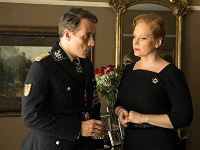 Rufus Sewell and Chelah Horsdal in The Man in the High Castle