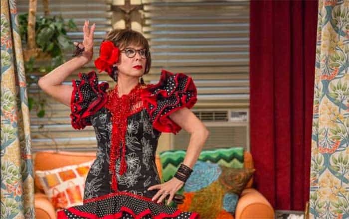Rita Moreno in a Cuban dance costume in One Day at a Time