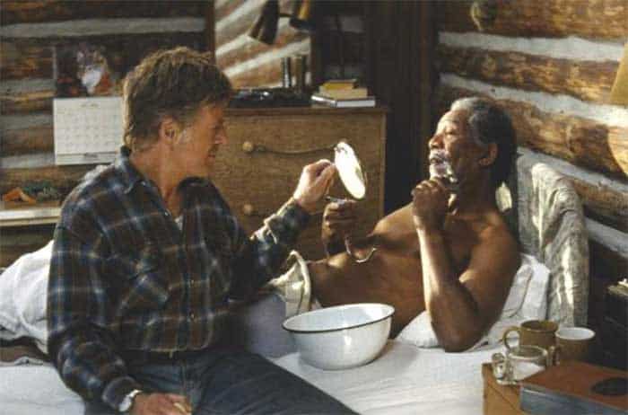 Robert Redford and Morgan Freeman in An Unfinished Life