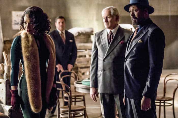 Victor Garber, Jesse L. Martin, and Candice Patton in The Flash
