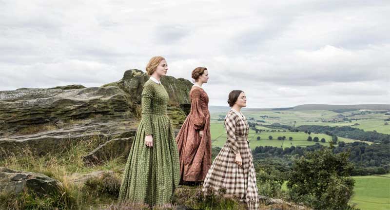 Finn Atkins, Charlie Murphy, and Chloe Pirrie in To Walk Invisible: The Bronte Sisters
