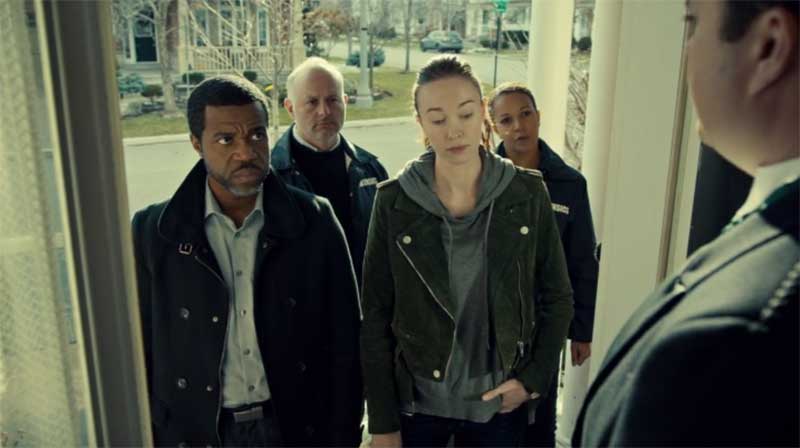 Kevin Hanchard and Elyse Levesque in Orphan Black