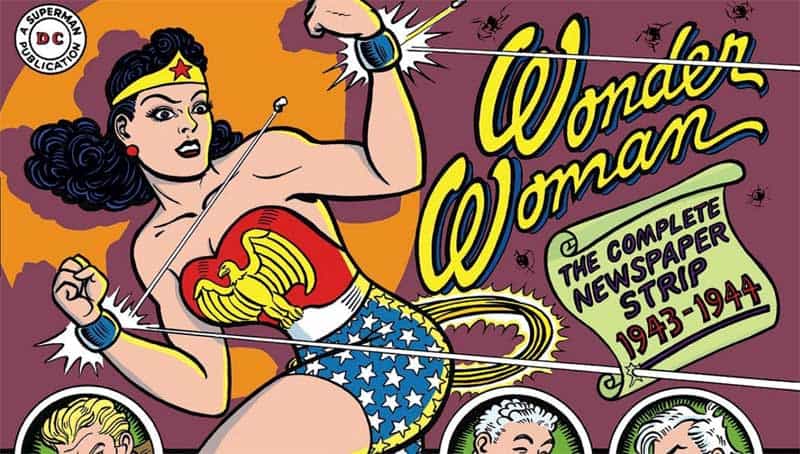 an original wonder woman comic cover