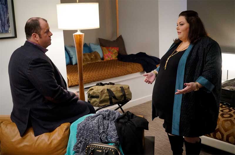 Chris Sullivan and Chrissy Metz in This Is Us