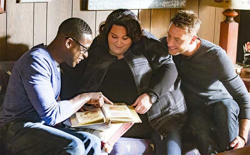 Sterling K. Brown, Chrissy Metz and Justin Hartley in This is Us