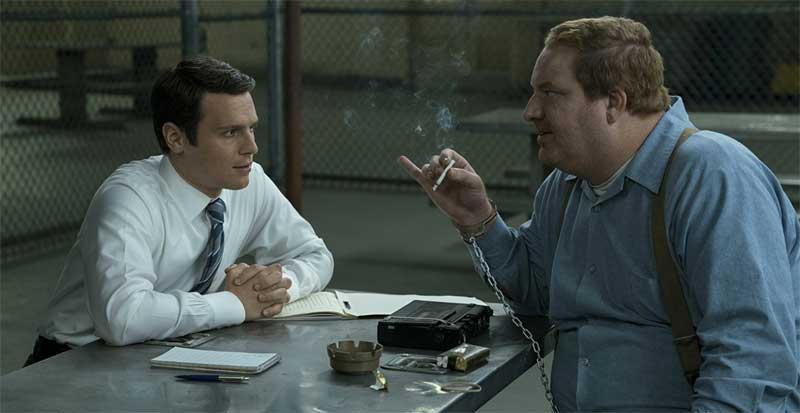 Happy Anderson and Jonathan Groff in Mindhunter