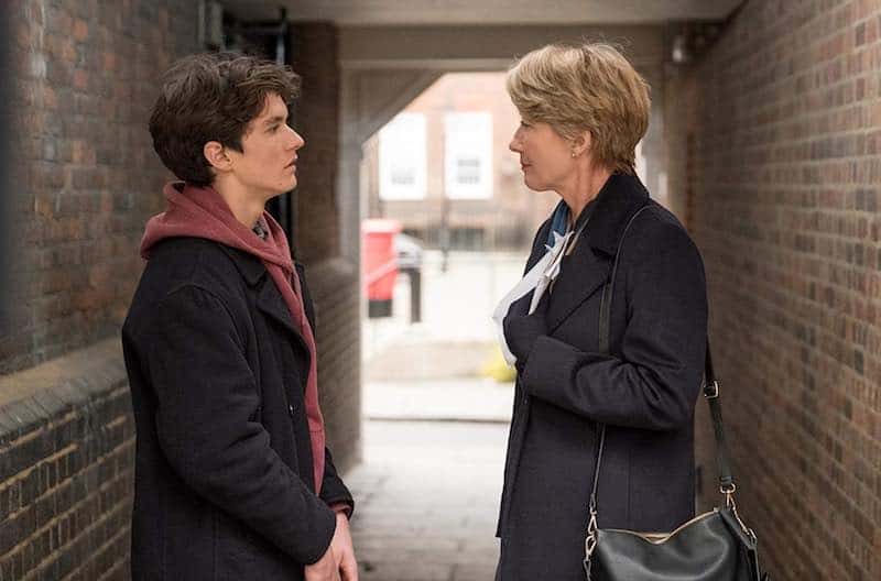 Fionn Whitehead and Emma Thompson in The Children Act