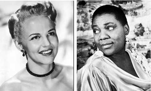 Peggy Lee and Bessie Smith