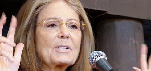 Gloria Steinem photo by Virginia DeBolt. All rights reserved