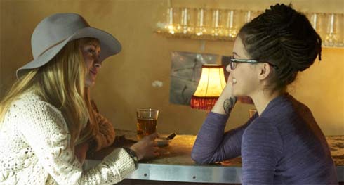Shay and Cosima talk in the bar