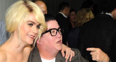 Taryn Manning and Lea DeLaria at a LOGO TV event