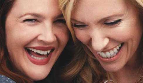 Drew Barrymore and Toni Collette