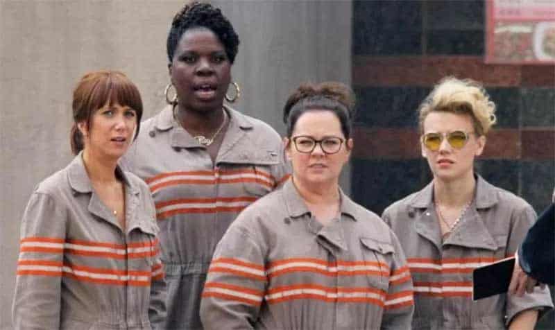 Leslie Jones, Melissa McCarthy, Kate McKinnon, and Kristen Wiig in Ghostbusters