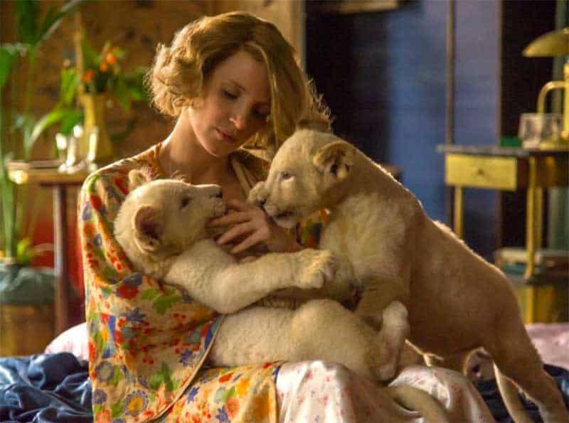 Jessica Chastain in The Zookeepers Wife