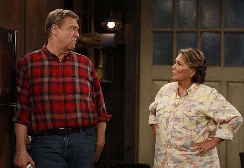 Roseanne Barr and John Goodman in Roseanne