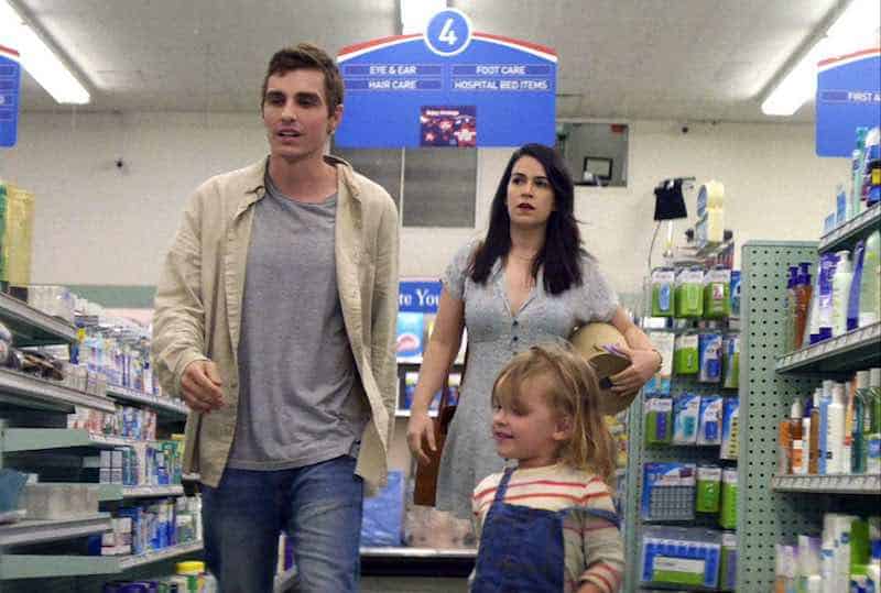 Dave Franco, Abbi Jacobson, and Charlotte Carel in 6 Balloons