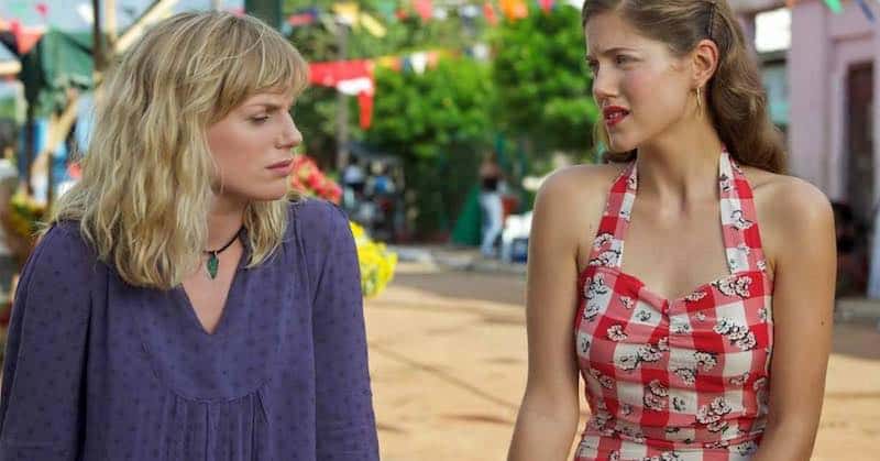 Eva Birthistle and Charity Wakefield in Day of the Flowers