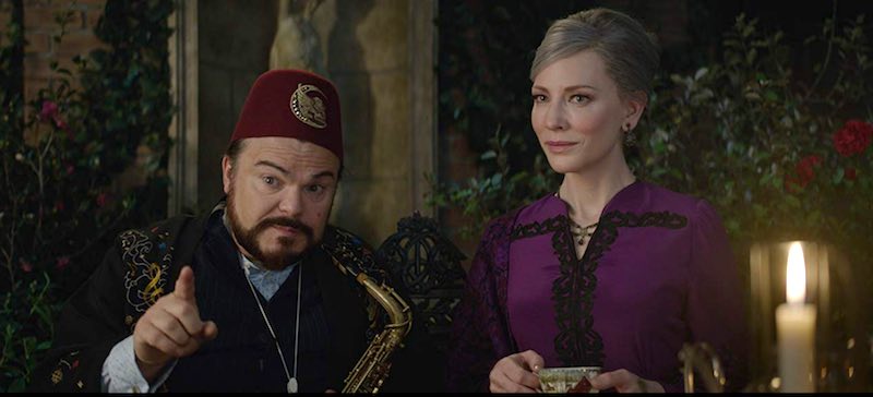 Cate Blanchett and Jack Black in The House with a Clock in Its Walls