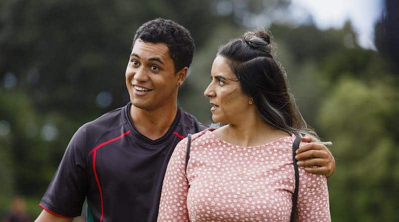 James Rolleston and Madeleine Sami in The Breaker Upperers