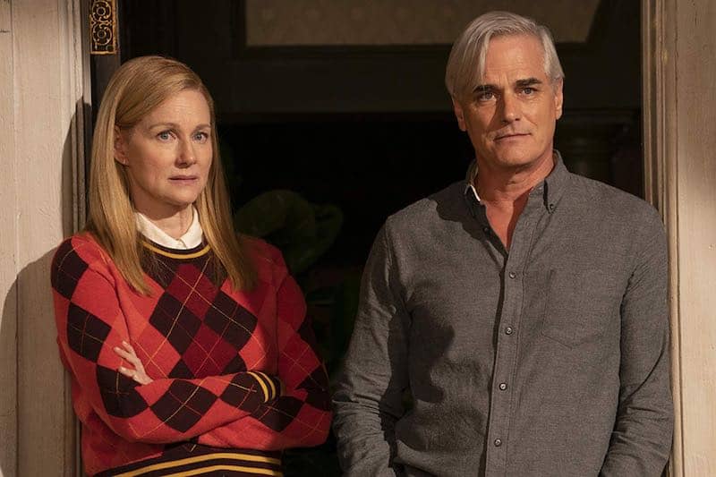 Laura Linney and Paul Gross  in Tales of the City