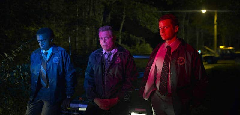 Holt McCallany, Albert Jones, and Jonathan Groff in Mindhunter