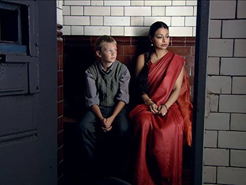 Jacob Oakley and Ayesha Dharker in The Indian Doctor
