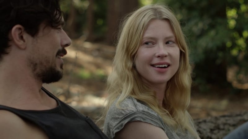 Luke Arnold and Emma Booth in Glitch