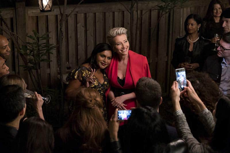 Mindy Kaling and Emma Thompson in Late Night