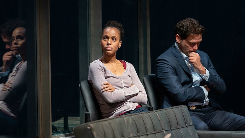 Kerry Washington and Steven Pasquale in American Son