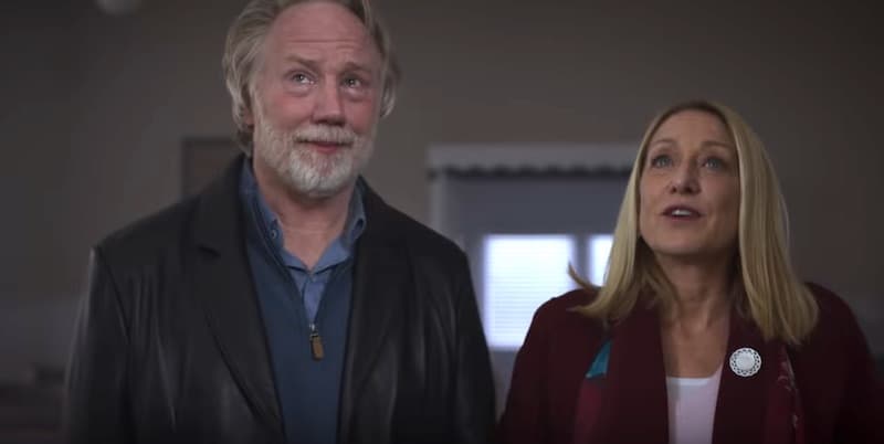 Patricia Wettig and Timothy Busfield in Dolly Parton's Heartstrings "Sugar Hill"