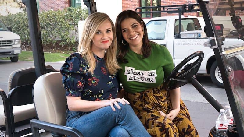 Reese Witherspoon and America Ferrera in Shine on with Reese