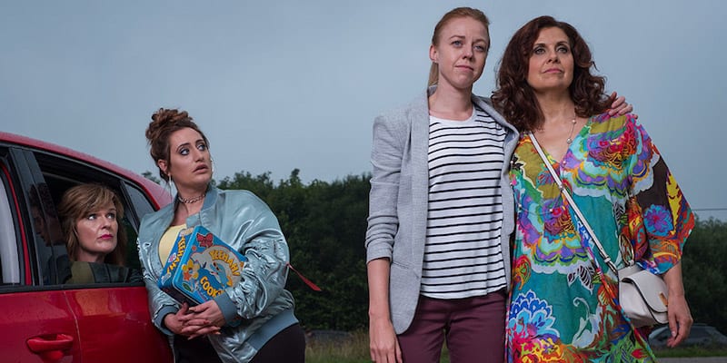 Siobhan Finneran, Rebecca Front, Lauren Socha, and Ellie White in The Other One