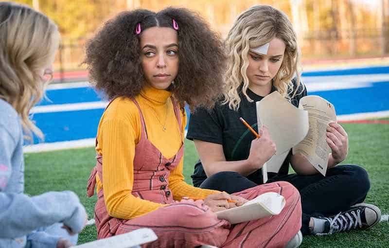 Katherine Langford and Hayley Law in Spontaneous