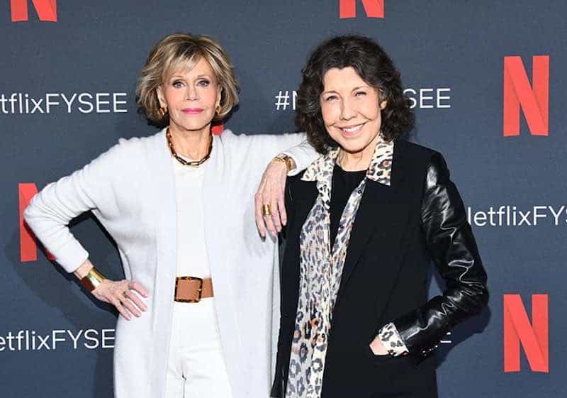 Jane Fonda and Lily Tomlin at an event for Grace and Frankie