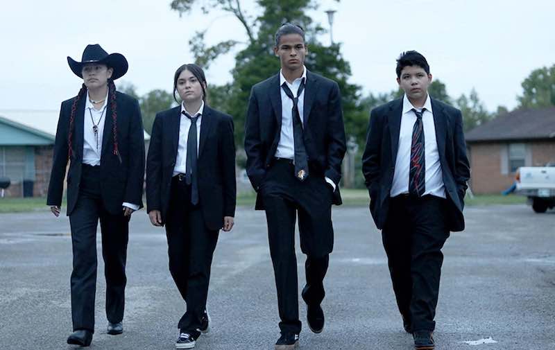 D'Pharaoh Woon-A-Tai, Jack Maricle, Devery Jacobs, Paulina Alexis in Reservation Dogs