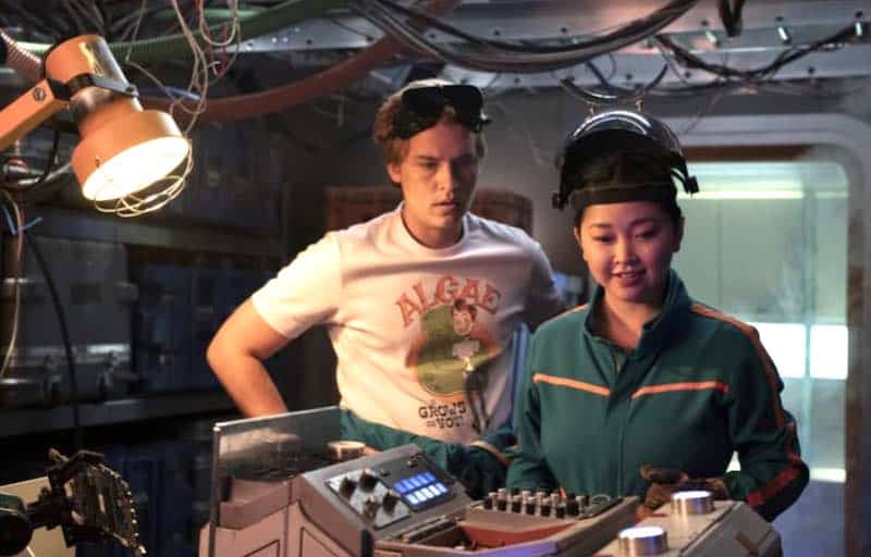 Cole Sprouse and Lana Condor in Moonshot