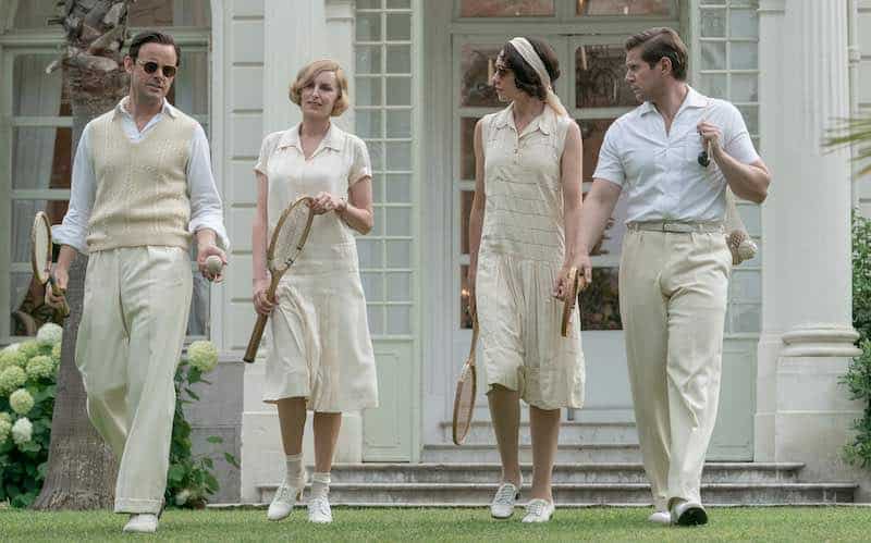 Allen Leech, Harry Hadden-Paton, Tuppence Middleton, and Laura Carmichael in Downton Abbey: A New Era