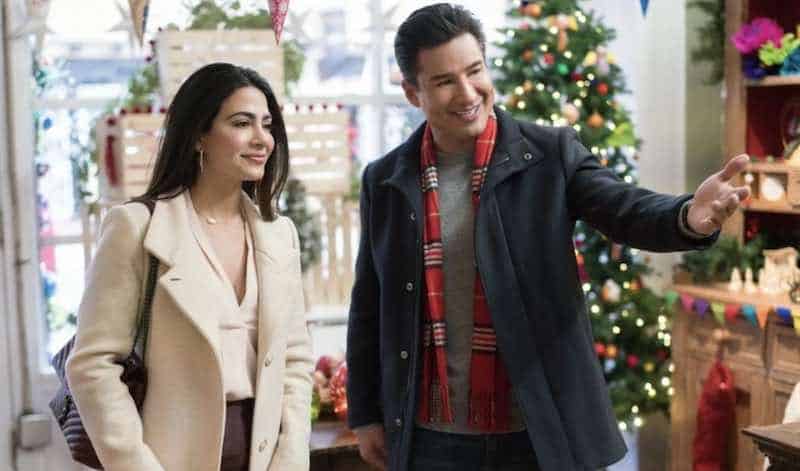 Mario Lopez and Emeraude Toubia in Holiday in Santa Fe