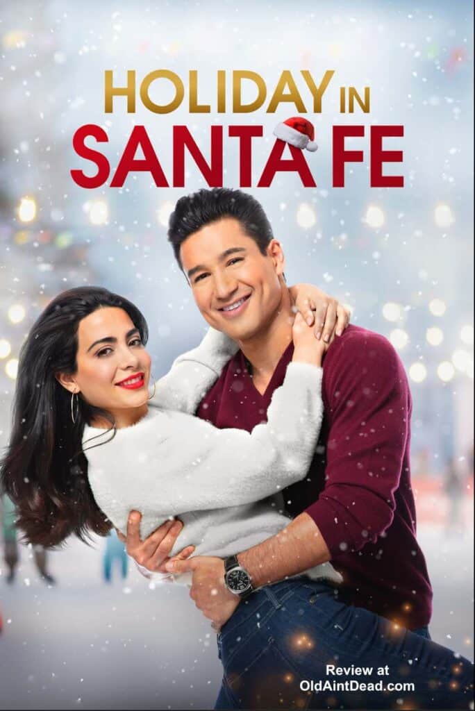 Mario Lopez and Emeraude Toubia on a  Holiday in Santa Fe movie poster