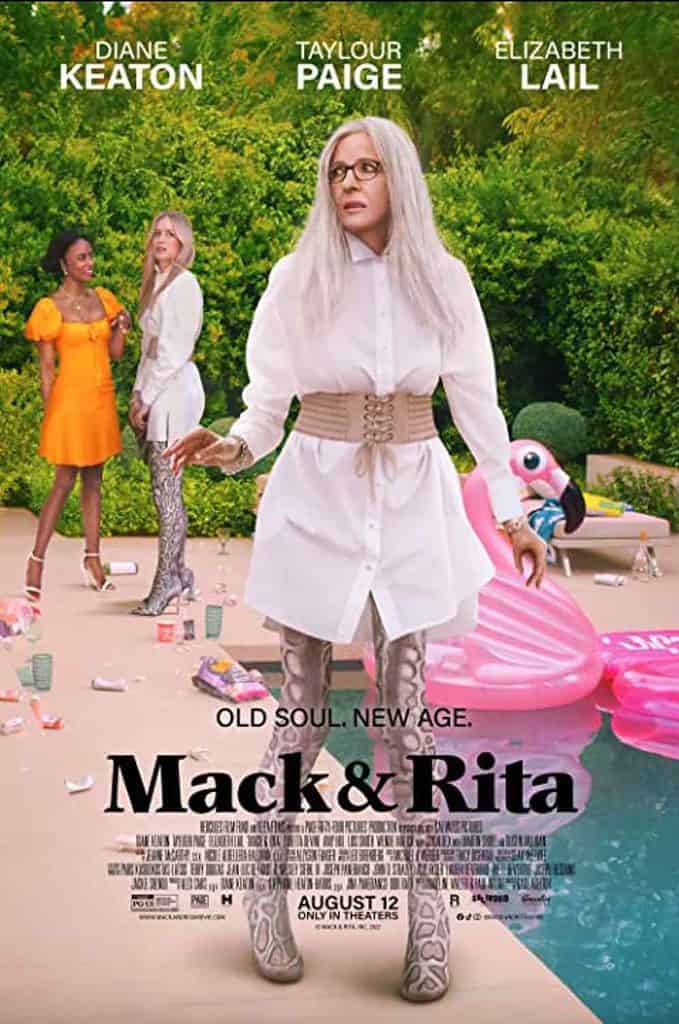 Diane Keaton in the foreground of the poster for Mack and Rita.