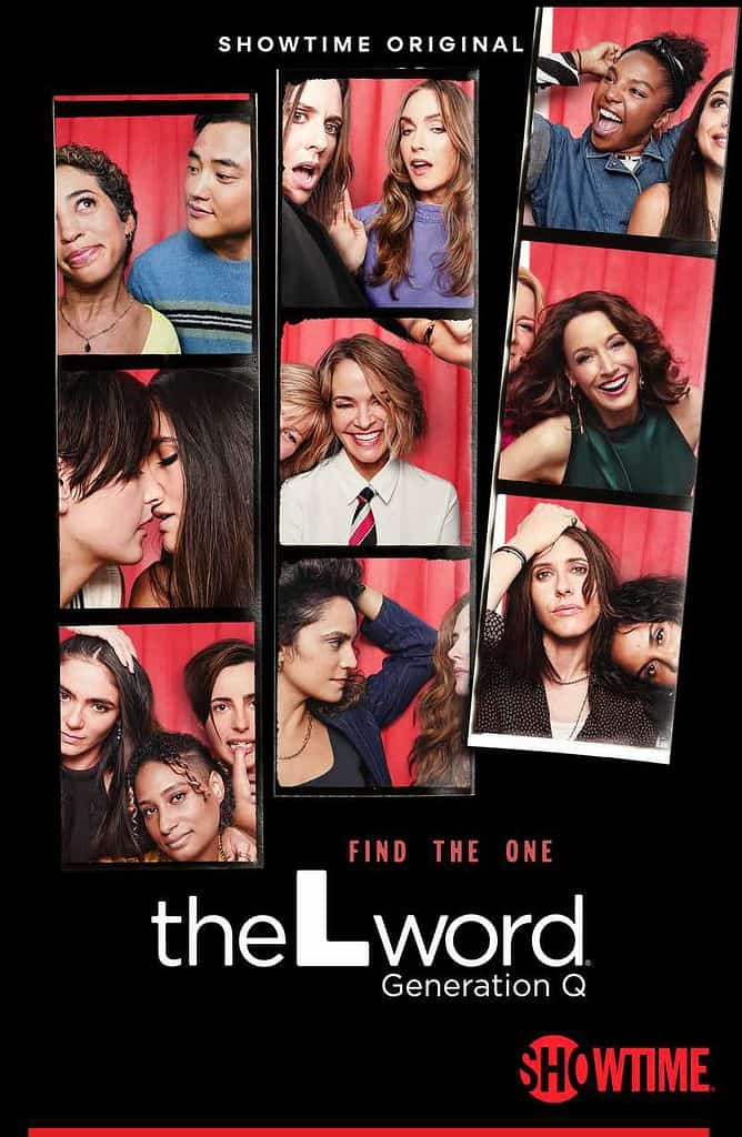 the poster for season 3 of The L Word Generation Q with most of the cast shown in various poses