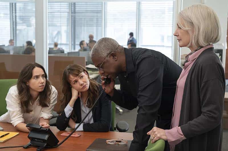 Andre Braugher, Patricia Clarkson, Zoe Kazan, and Carey Mulligan in She Said