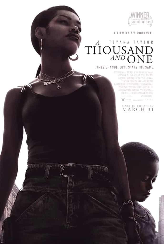 A Thousand and One poster features Teyana Taylor standing by a young boy